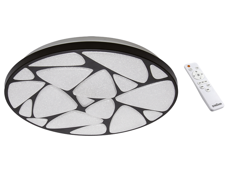Plafon łazienkowy Mineral LED z tworzywa sztucznego czarny