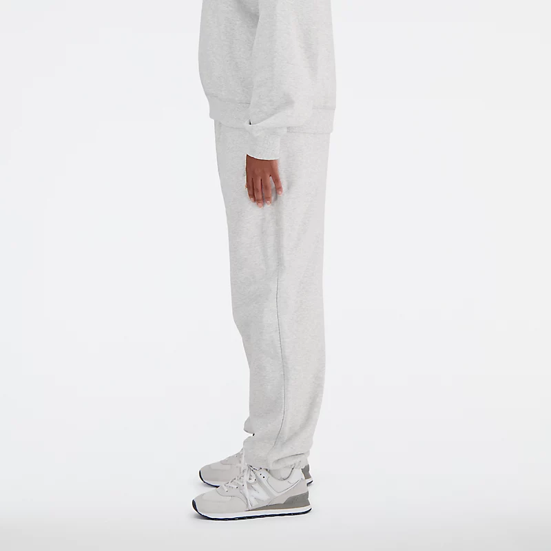 Damen-Jogginghose aus French Terry – Aschgrau meliert