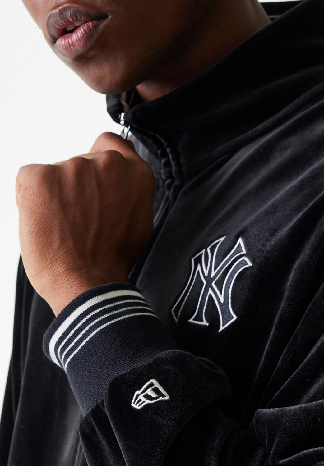 New Era MLB velours trainingsjack unisex - Trainingsjack - zwart