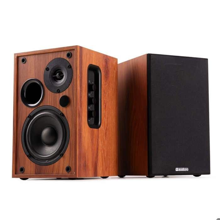 Diffusori da scaffale Hi-Fi attivi Audizio KS02, 80 W con Bluetooth 5.0, woofer da 4