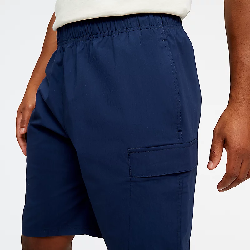 Cargo shorts voor heren, gemaakt van sportstof - NB NAVY
