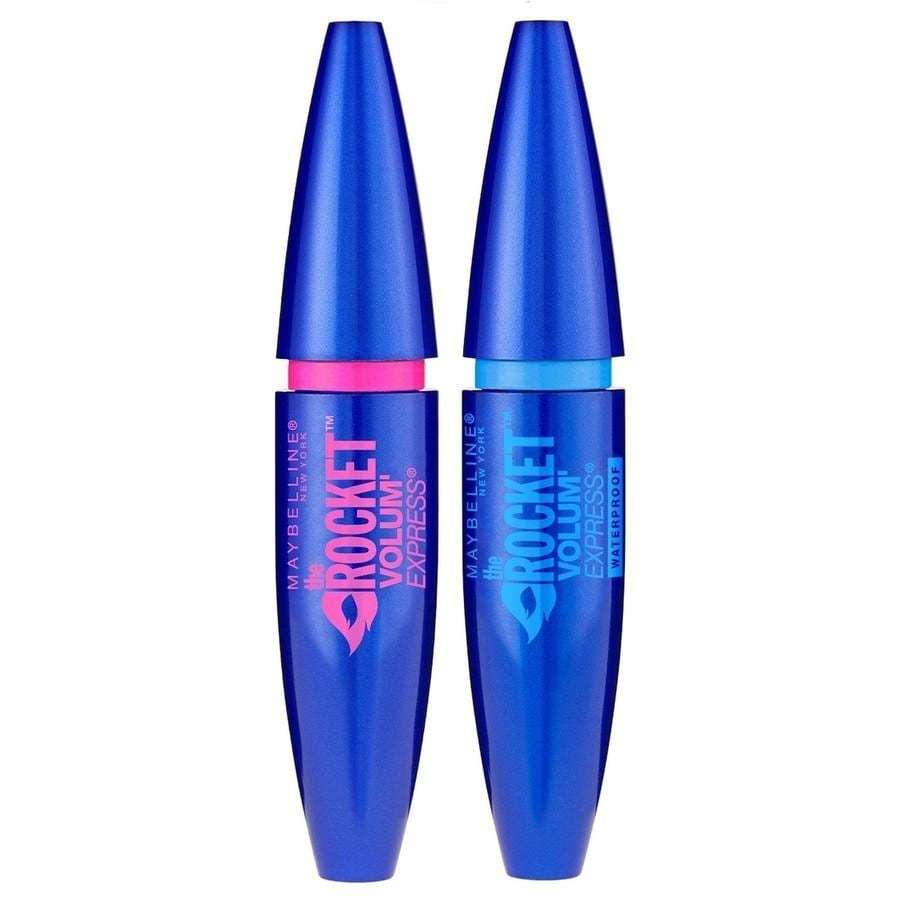 Maybelline skropstu tuša Volum'Express The Rocket Blackest Black - MELNA - MELNA
