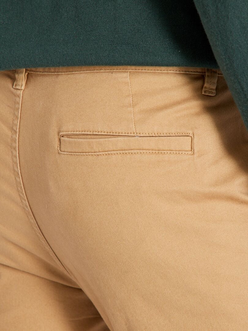 Calça chino skinny tamanho G34 - BEGE