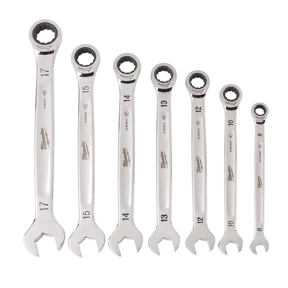 Set chei cu clichet metrice, 7 piese, MILWAUKEE 48229506