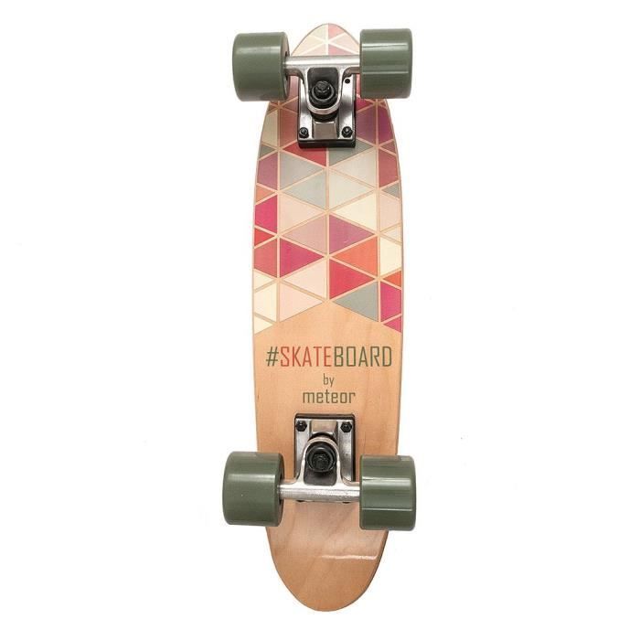 Meteor Mini Vintage Cruiser Skateboard in Canadian Maple Wood - 57cm