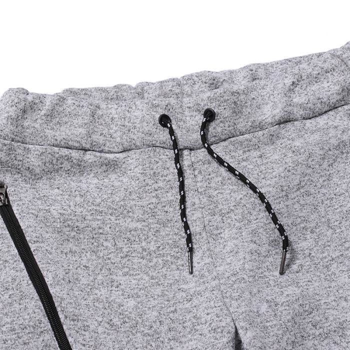 Men's 2-Piece Hooded Tracksuit, Grey - Multisport - Long Sleeves