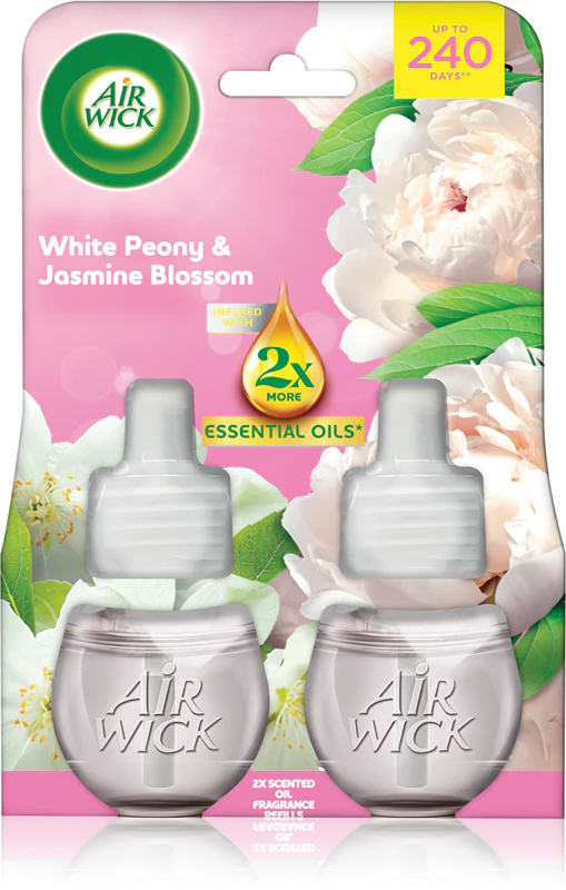Air Wick Essential Oils White Peony & Jasmine Blossom navulling voor elektrische diffuser