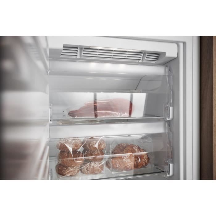 Congelador vertical - HOTPOINT - UH8F3DXI - 263 L - 5 gavetas - Classe energética D - Aço inoxidável