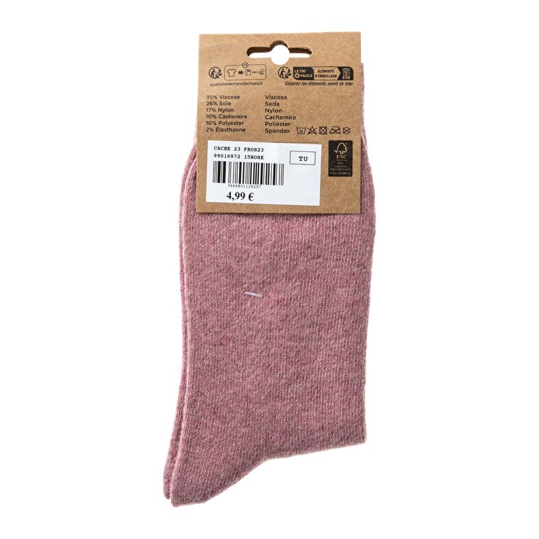 Chaussettes et collants Femme Rose