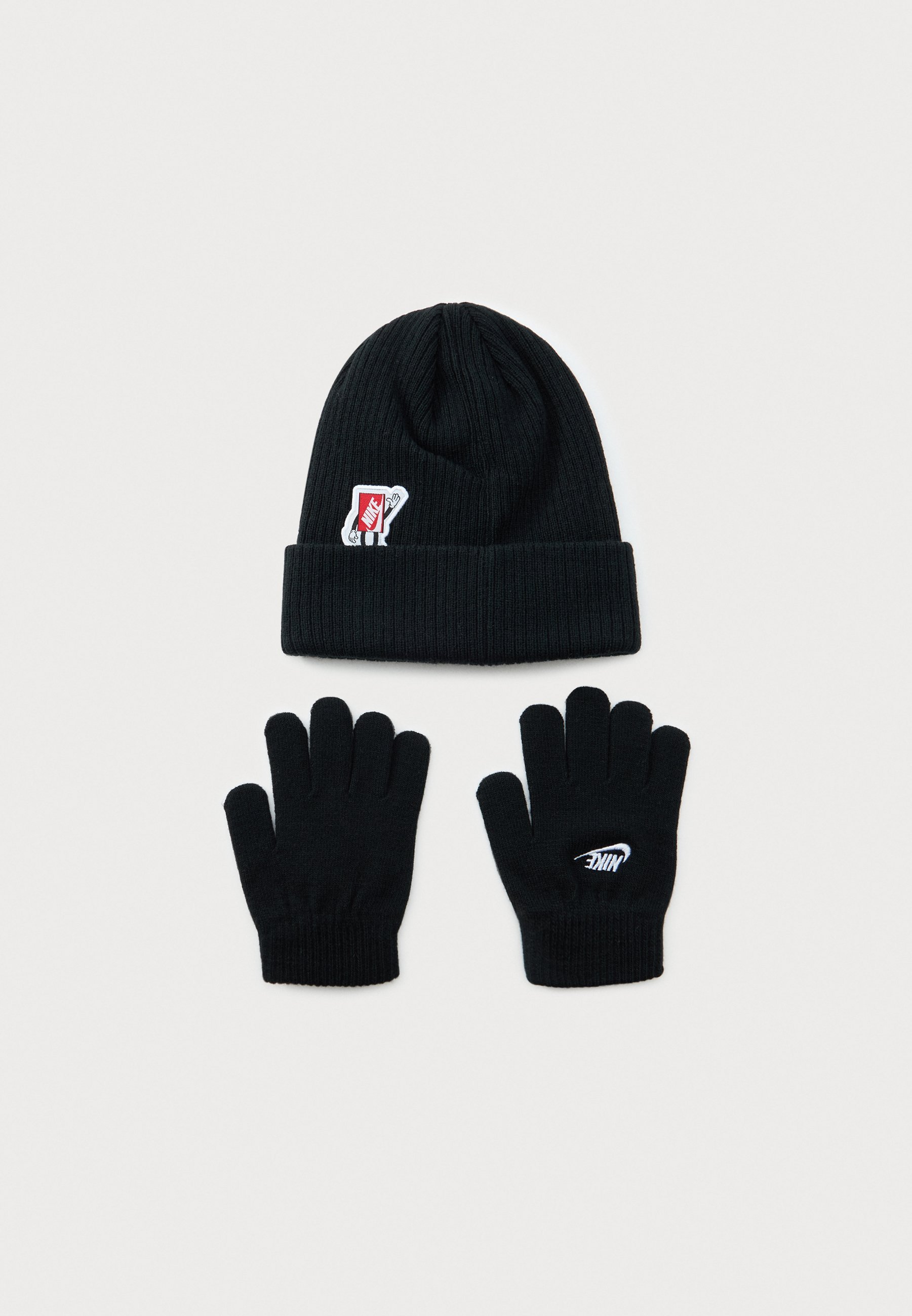 Nike Sportswear PATCH PEAK BEANIE UNISEX SET - Handschoenen - zwart