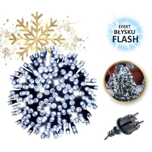 Światełka lampki LED 1000 ZIMNY BIAŁY, FLASH BIAŁY WSC-7792