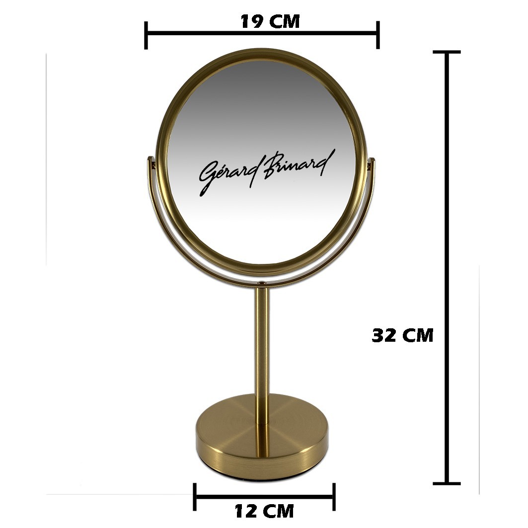 Gérard Brinard sminkspegel, metallspegel, 10x förstoring – 1 styck