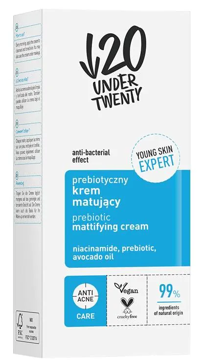 Under Twenty Prebiotyczny krem matujący