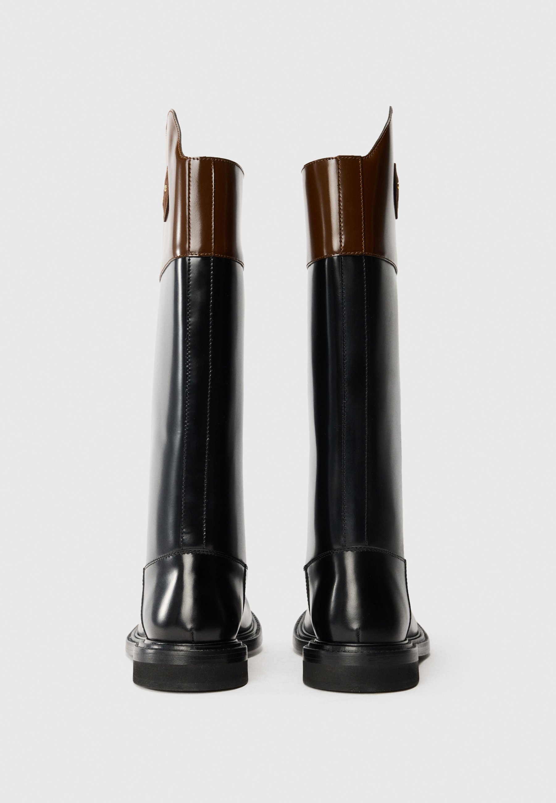 MOSCHINO Stiefel - schwarz/cognac