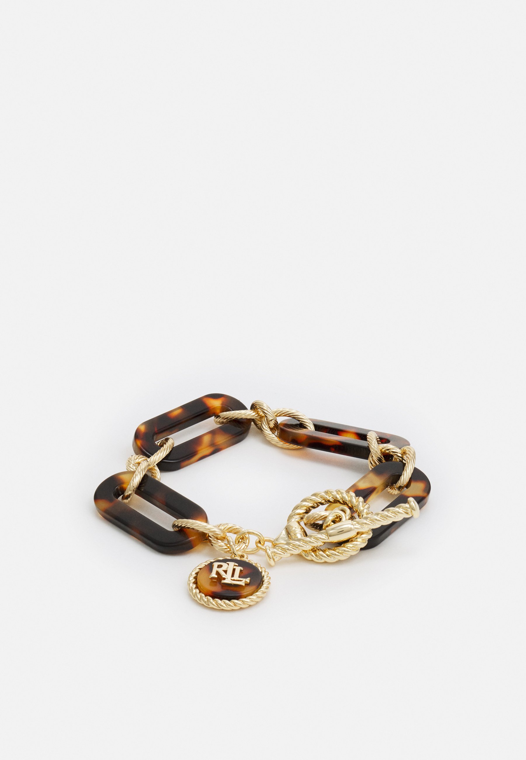 Lauren Ralph Lauren LINK FLEX - Armband - goudkleurig/schildpad