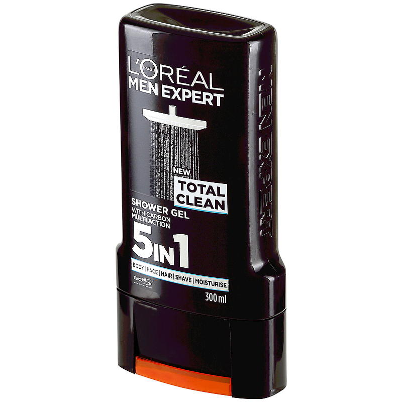 Loreal Duschtvål Men Expert 300 ml, Total Clean