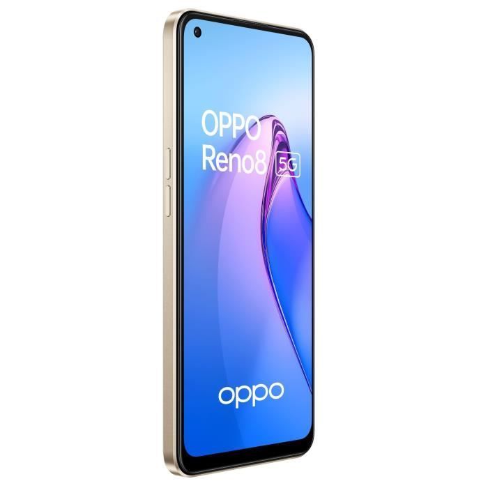 Smartphone OPPO Reno8 de 256 GB, 5G, color oro brillante, pantalla de 6,4