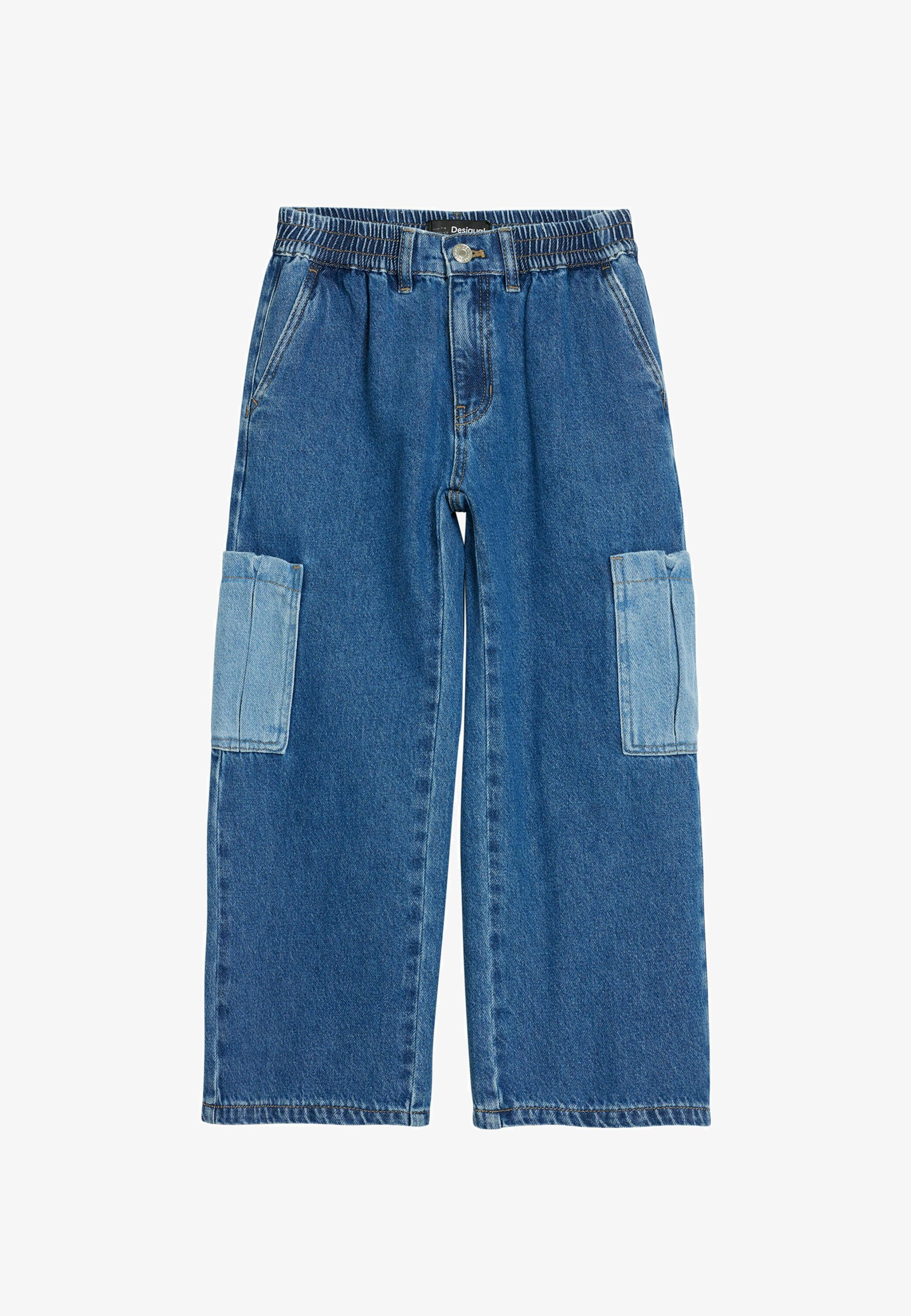 Desigual UTILITY - Jeansy o luźnym kroju - niebieskie