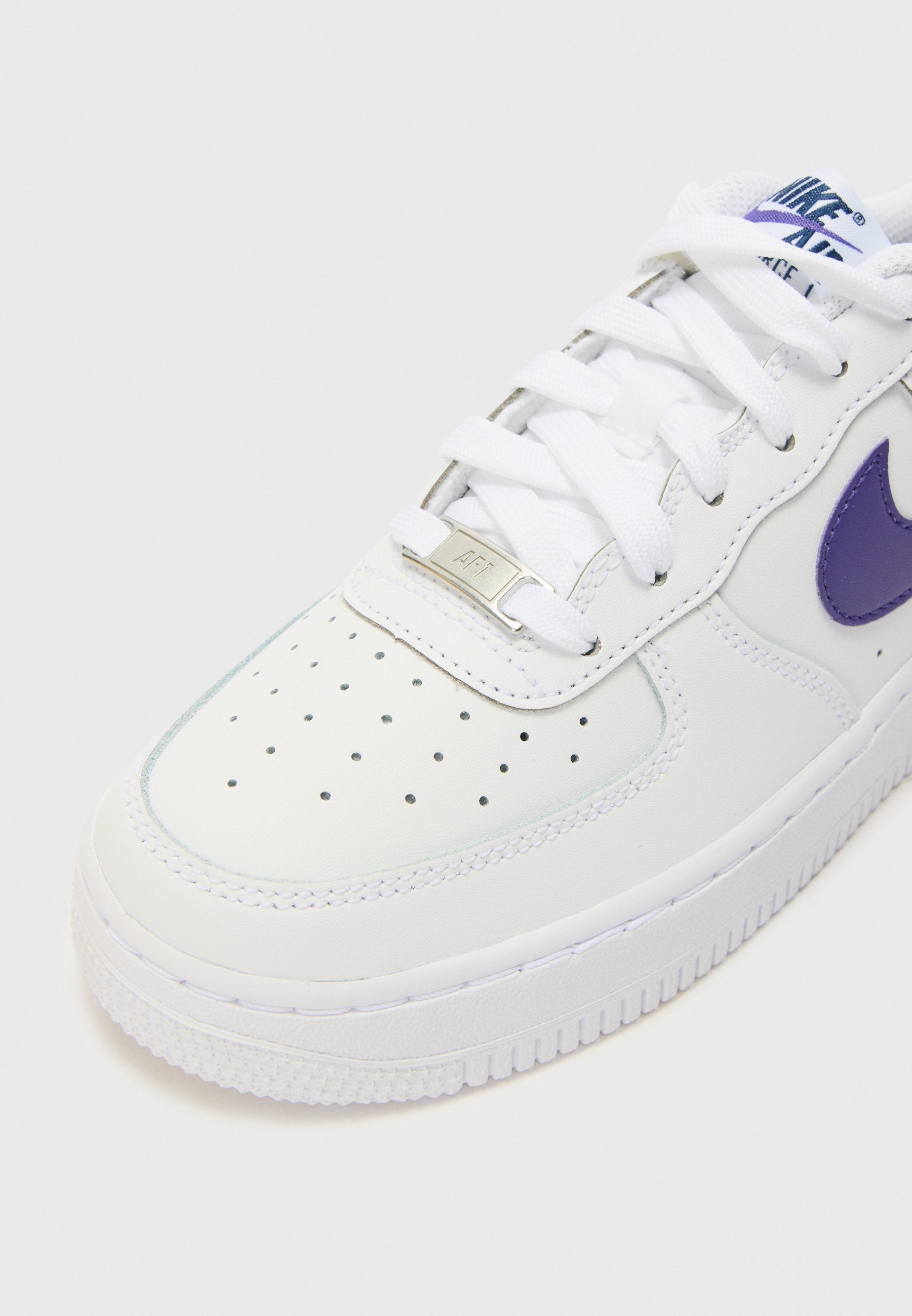 Nike Sportswear AIR FORCE 1 UNISEX - Buty sportowe - biały/fioletowy/granatowy