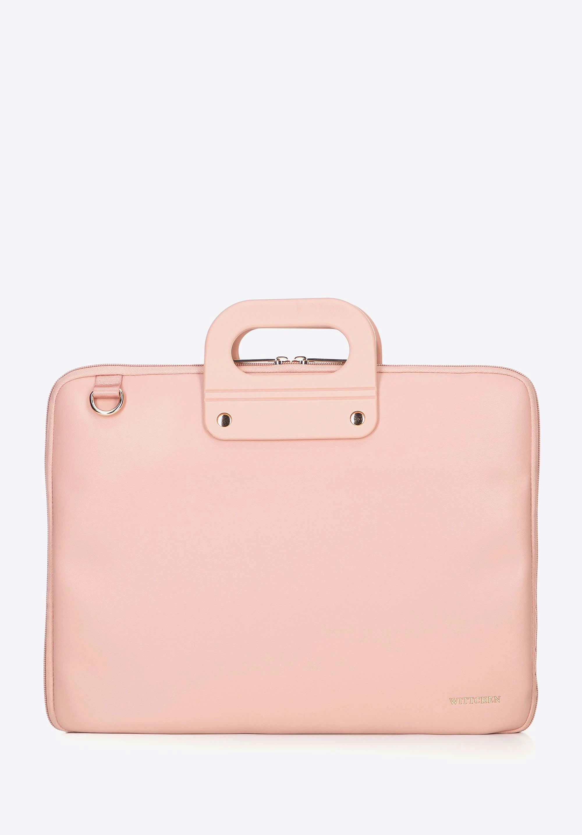 Torba na laptopa 15” z imitacji skóry różowa