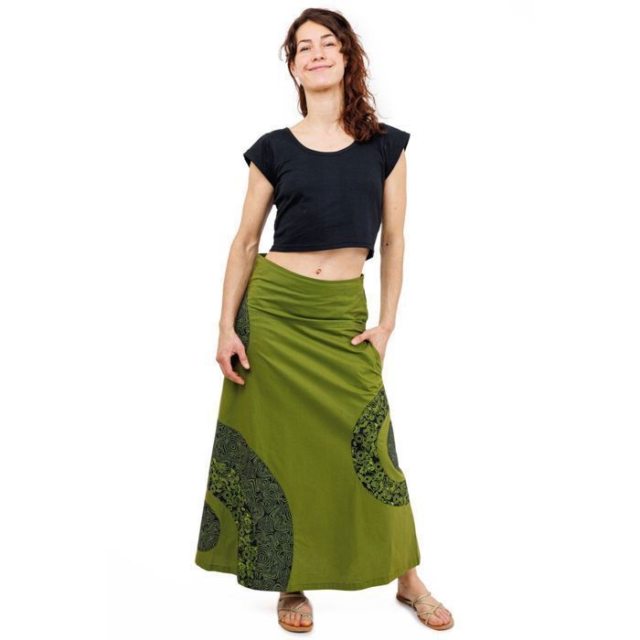Jupe longue ethnique femme Amazonia
