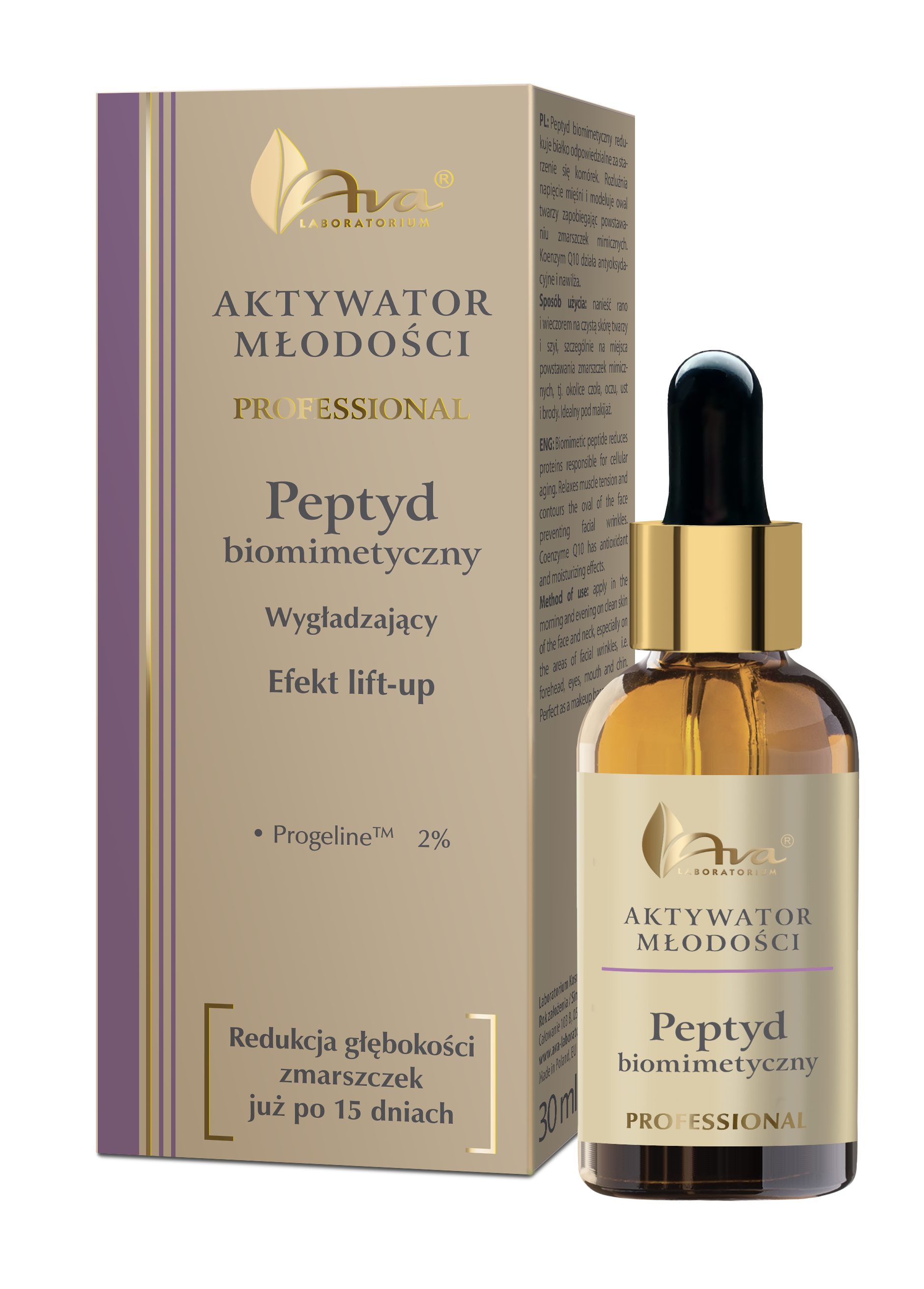 Ava Biomimetic Peptide 30ml jaunystės aktyvatorius