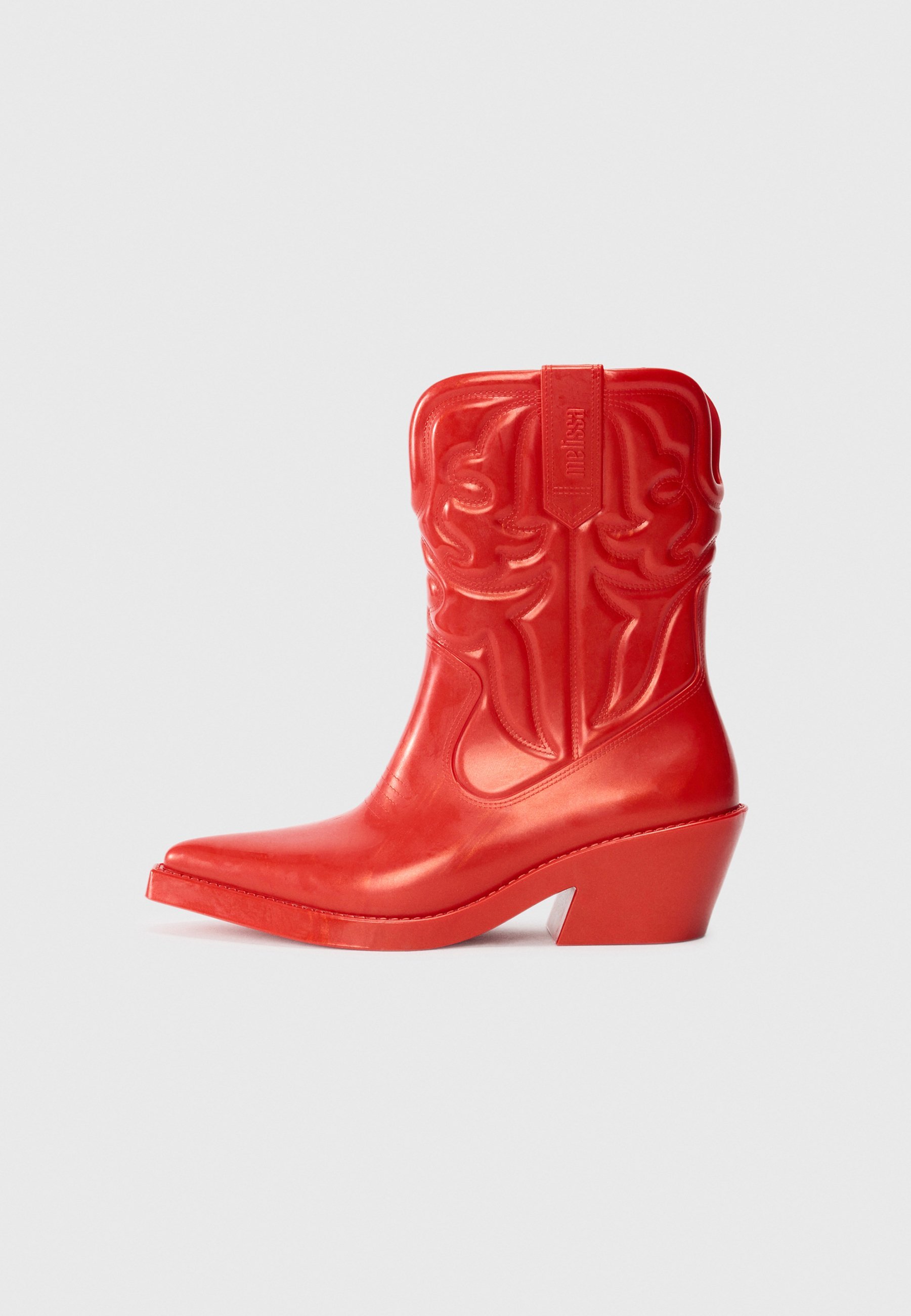 Melissa TEXAS - Cowboy-/Bikerstiefel - Metallrot