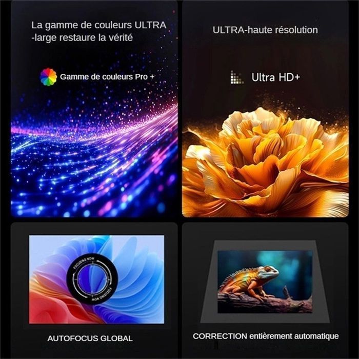 Proyector de vídeo 3 en 1: Full HD 1080p, WiFi 5G y Bluetooth, rotación de 180°, proyector para cantar con micrófono, ideal para cine en casa o karaoke.