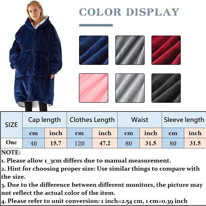 Sudadera con capucha a cuadros - Sudadera con capucha y cremallera súper suave y cómoda - Bolsillos grandes - Bata de franela cálida