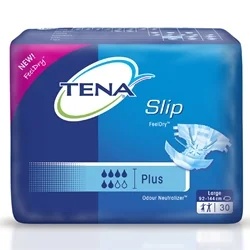 TENA Tena Slip Plus L luiers, 30 stuks, tegen urinelekkage.