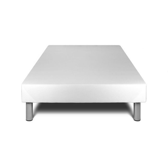 Ensemble Matelas Sommier 180x200 cm - 2 Sommiers Blanc - Vitalmemo One Blanc