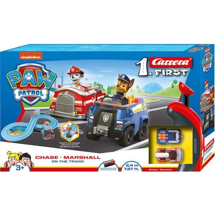 Paw Patrol Rennbahn-Set – CARRERA TOYS – PAW PATROL – Chase – Marshall – Für drinnen