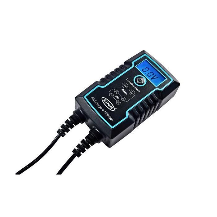CHARGEUR BATTERIE INTELLIGENT+ MAINTIEN DE CHARGE 4A 6/12V RING