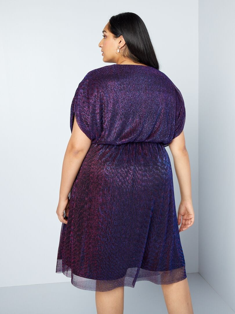 Vestido corto de fiesta - MORADO