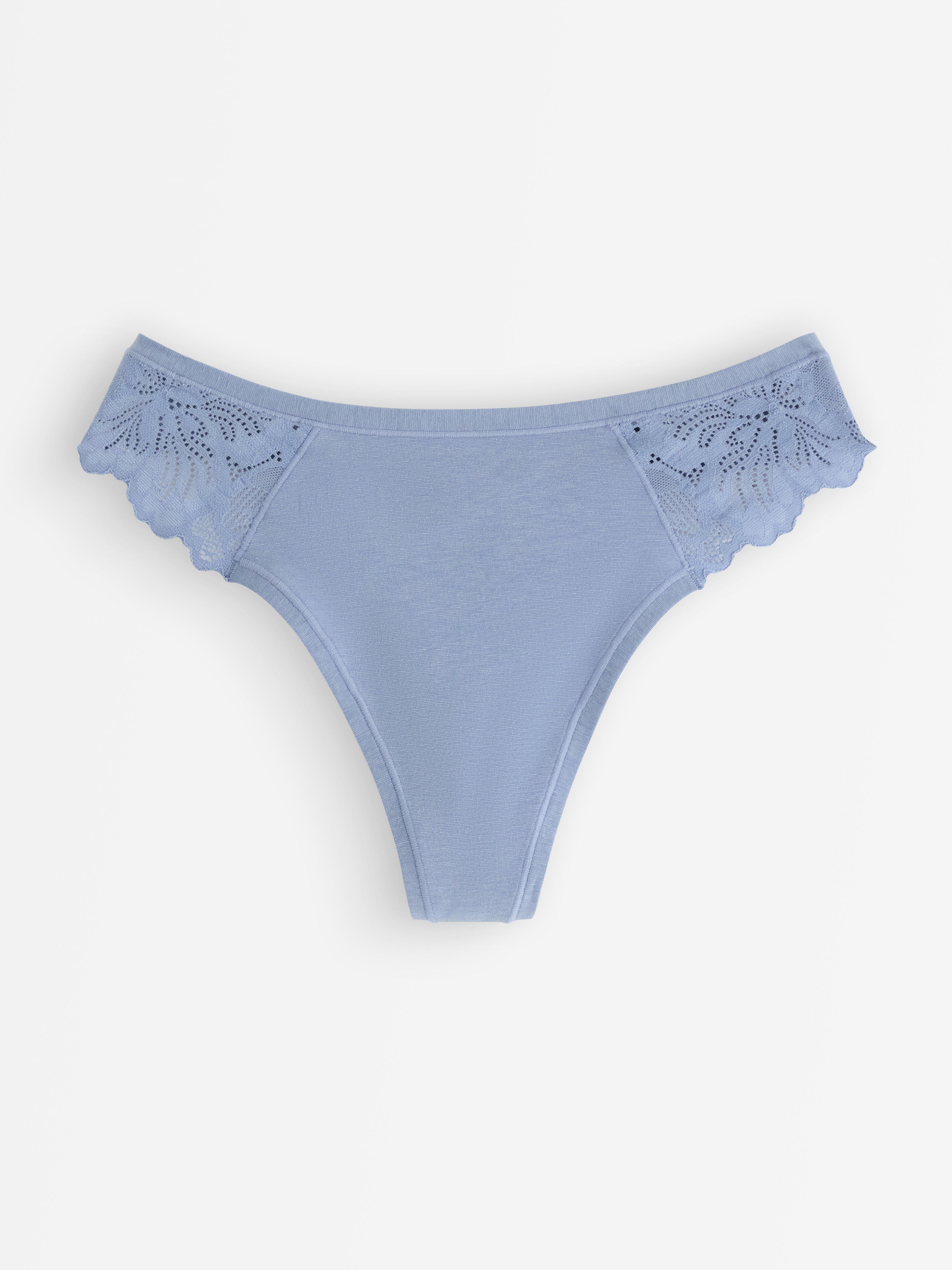 Mikrobavlněná tanga Dusty Blue