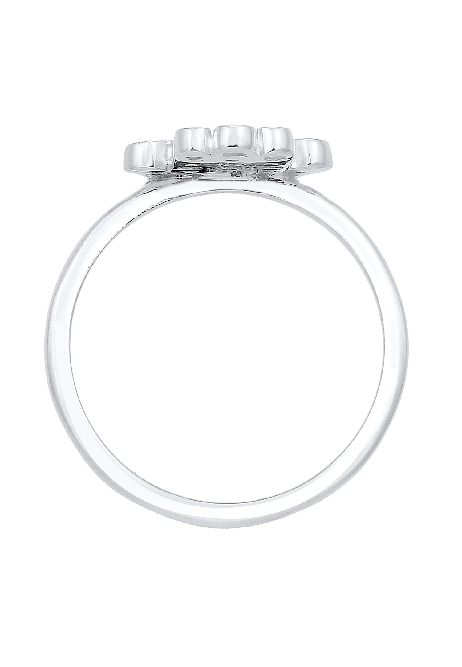 Elli La Main Hamsa Karma Cristaux Zircone Bague Femme - (925/1000) Argent