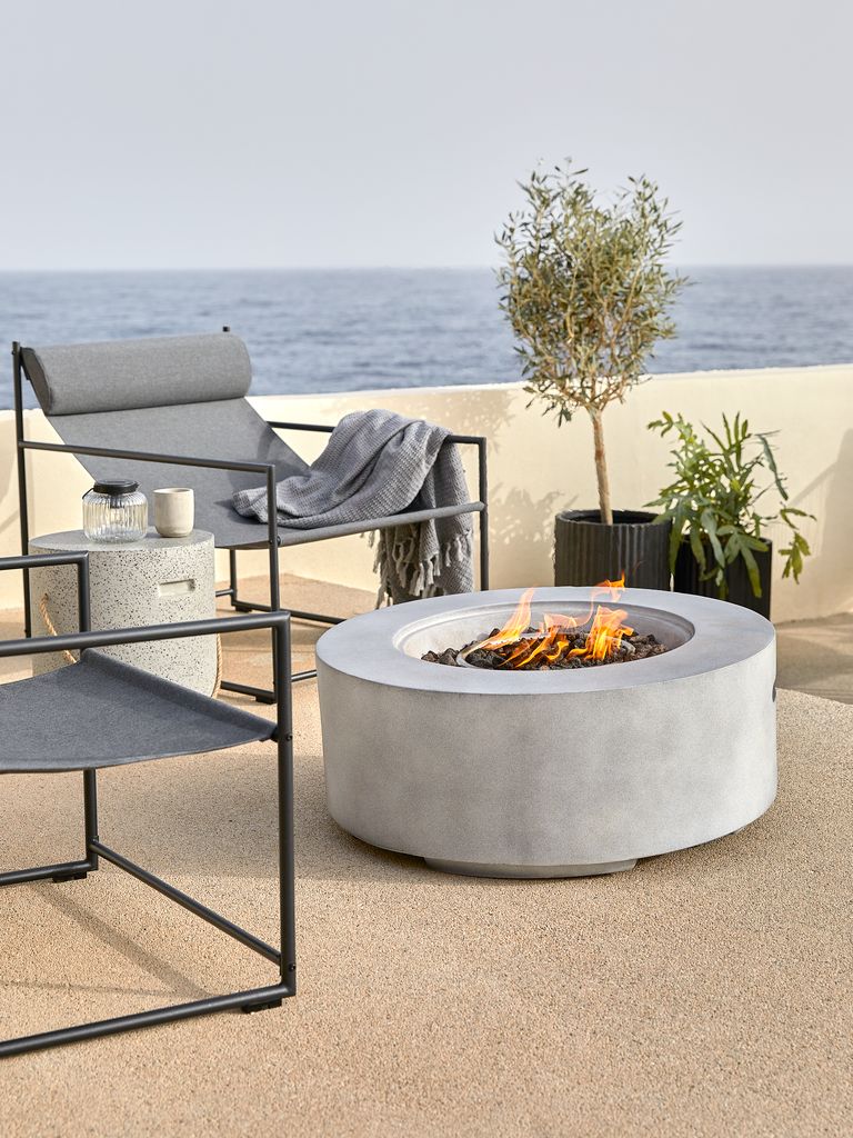 Plynový ohnisko HEAT HEAT Ø76xV30 sivý