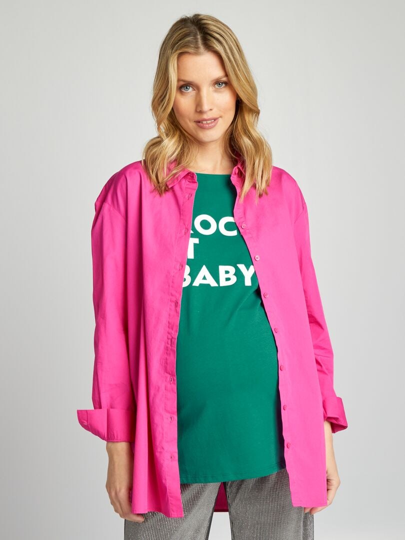 Oversized zwangerschapsshirt - ROZE