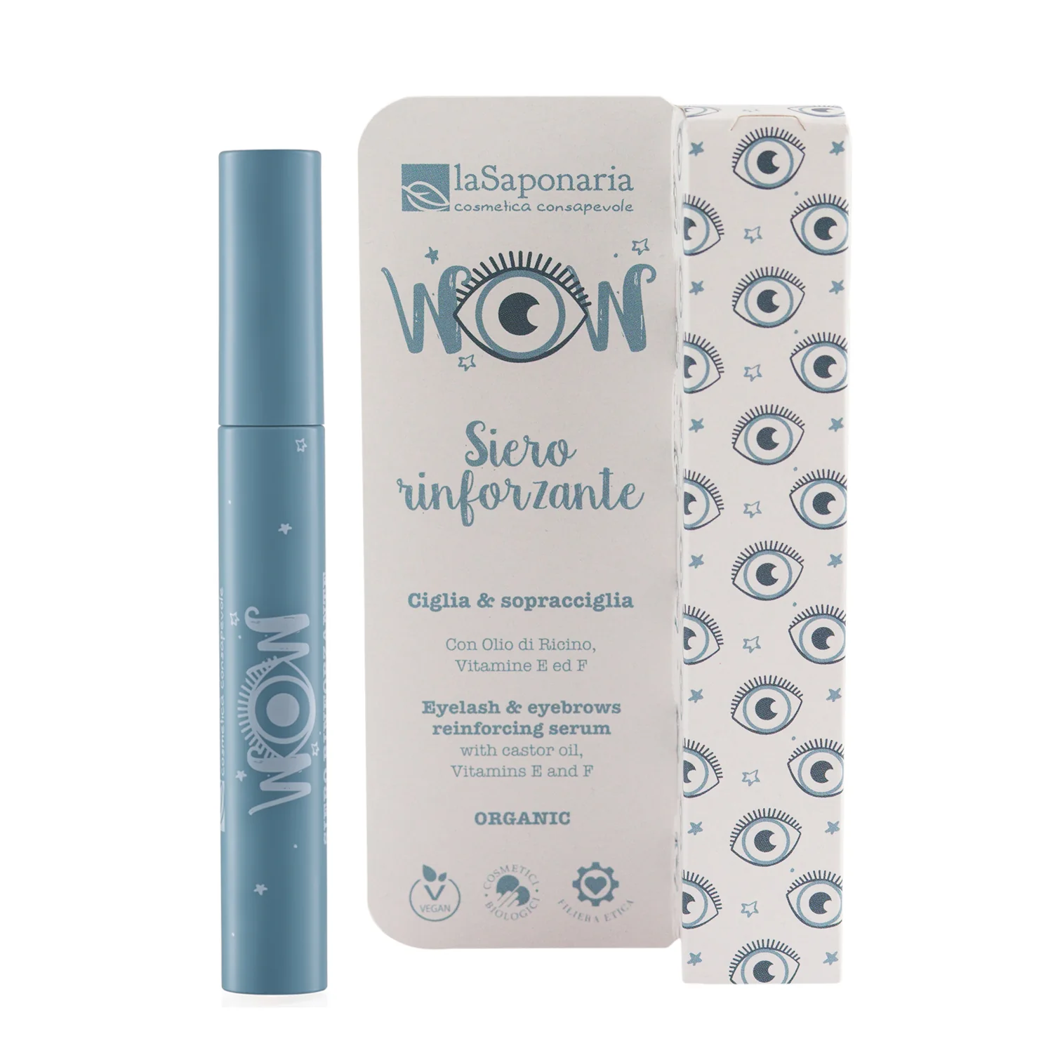 Costituzionale Viso WOW siero rinforzante ciglia-sopracciglia - Trattamento Ciglia