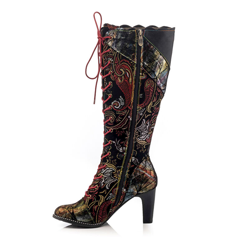Rote Damenstiefel