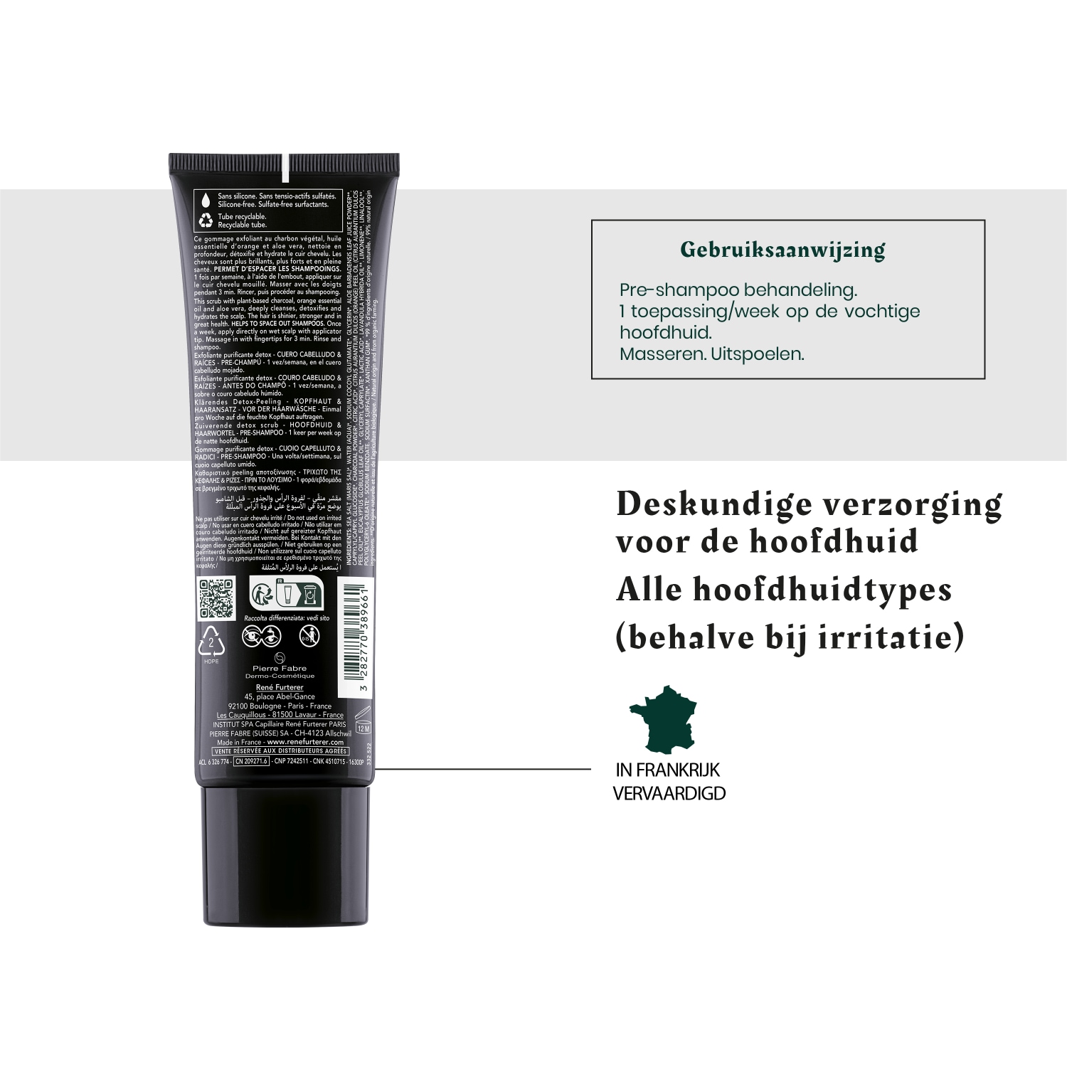 René Furterer Kopfhautpeeling, reinigendes Peeling, Detox – 150 ml