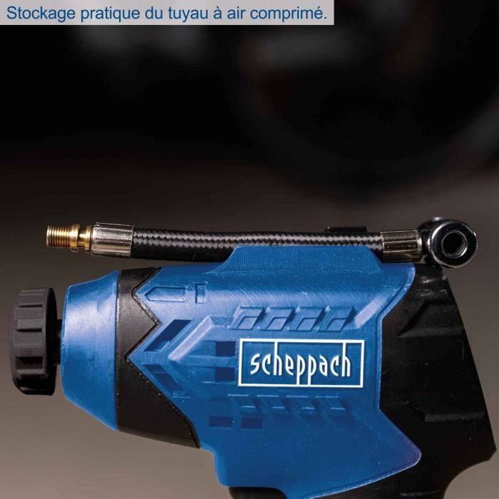 C-AC20-X cordless compressor - max pressure 7 bar - 6 accessories included - SCHEPPACH 20V IXES - without battery or charger