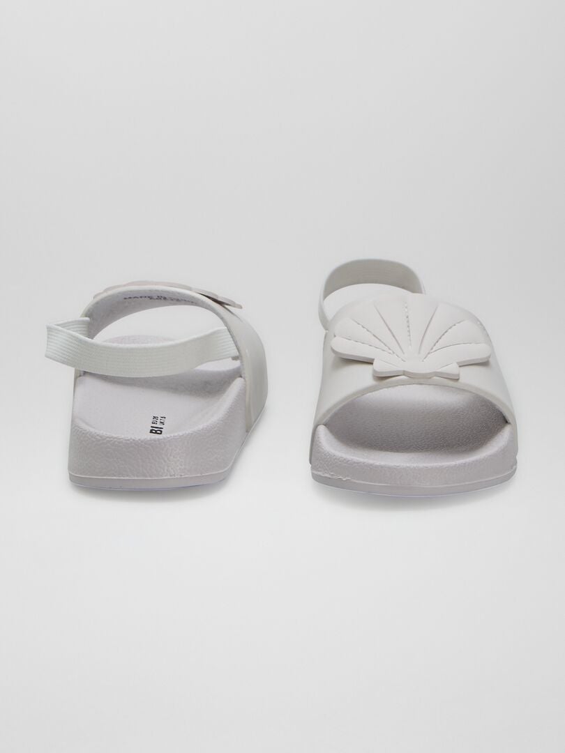 Strandslippers 'Seashell' - BEIGE