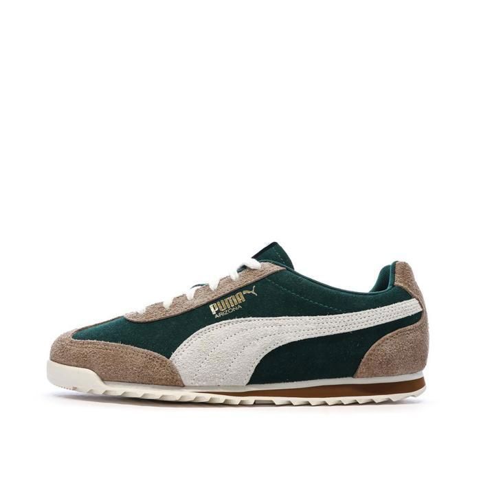 Zapatillas Puma Arizona para hombre, color beige/verde.