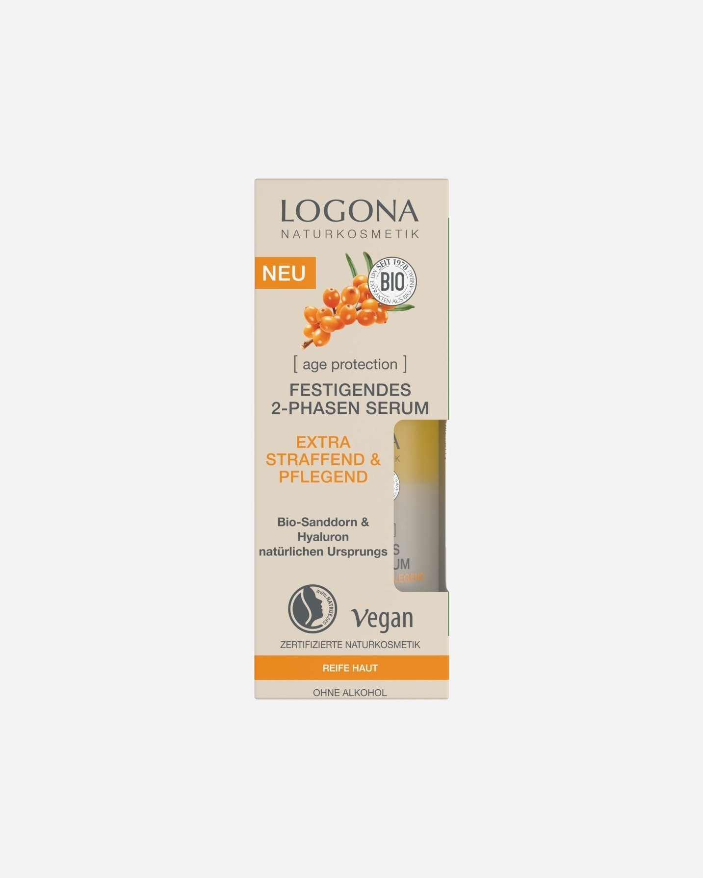 Logona hidratantni serum s učinkom protiv starenja – 30 ml