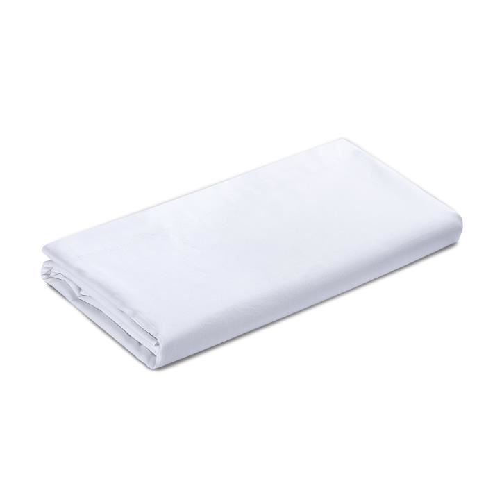 Vision - Lençol plano branco - 270x300cm - 100% algodão