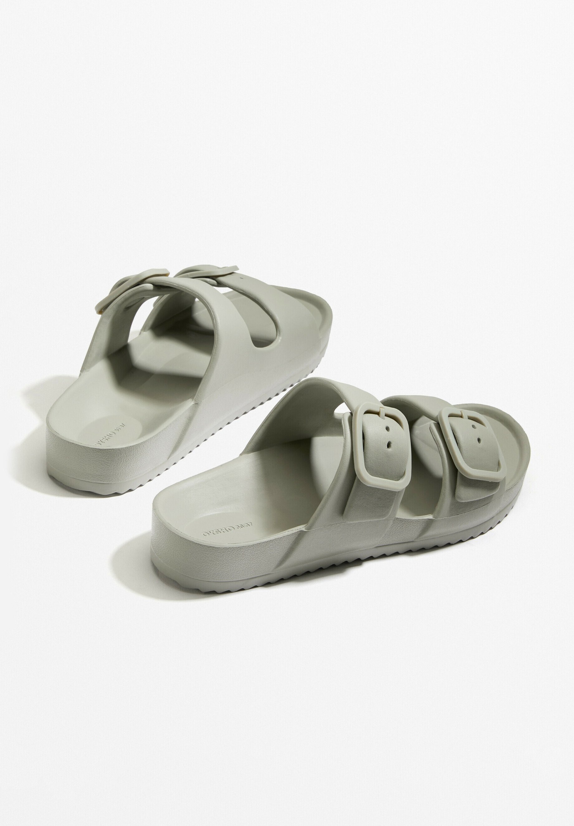 OYSHO BUCKLED - Zwembadglijbanen - kaki