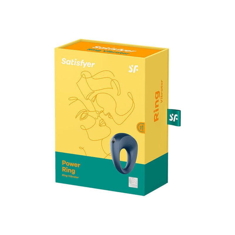Tumši zils Power Ring vibrācijas gredzens Vibratori