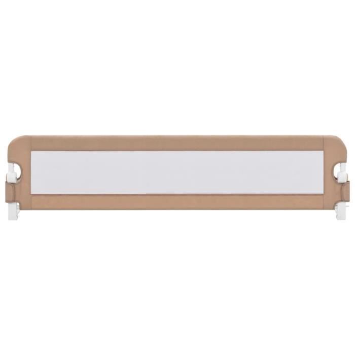 Barandilla portátil para cama infantil - 180 x 42 cm, color topo -GAR