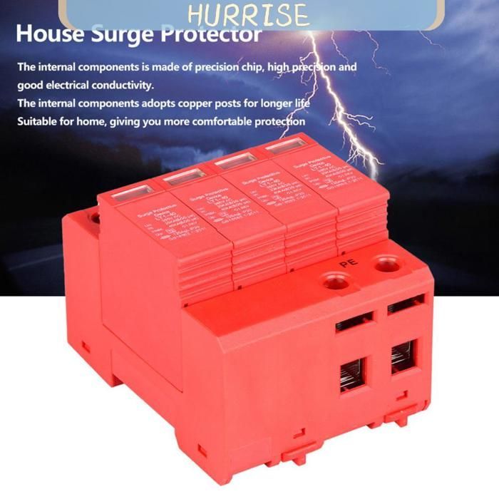 Protector contra sobretensiones para el hogar Tbest, 4P 40KA 385V 20A, pararrayos automático de bajo voltaje para exteriores.